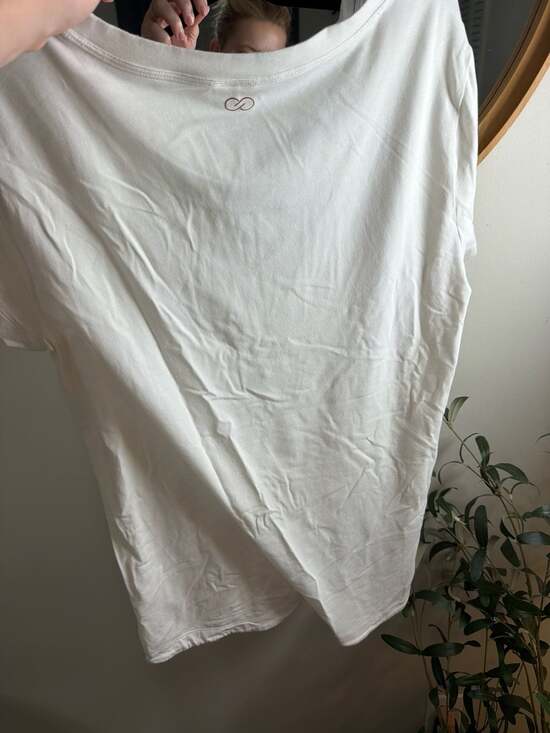 CALIA White Short Sleeve Scoop Neck T-Shirt Size Large - Picture 5 of 5